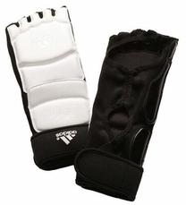Pēdu aizsardzība Adidas Taekwondo, balta krās./melna krās., M