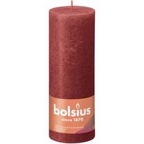 Свеча, цилиндрическая Bolsius Rustic Delicate Red, 85 час, красный цв.