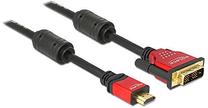Vads Delock High Speed HDMI to DVI-D HDMI, DVI-D male, 3 m, melna krās.