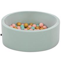 Baseins ar bumbiņām Kalune Design Bubble Pops, ⌀ 7 cm, zelta krās. piparmētra (mint) krās.