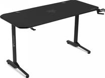 Arvutimängulaud SENSE7 Nomad Classic, 140 cm x 60 cm, 75 cm, must v.