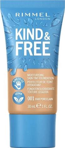 Skystas makiažo pagrindas Rimmel London Kind & Free, 001 fair porcelain, 30 ml