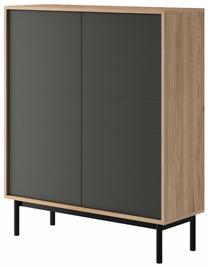 Spintelė Piaski Basic BKD104, ruda sp./grafito sp., 104 cm x 39 cm x 126 cm