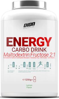 Maisto papildas Dion Energy 2 Malto:Fructose-2:1, citrinų skonio, 1250 g