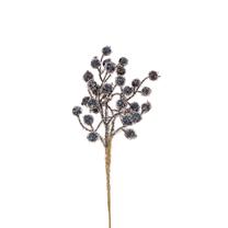 Kalėdinė dekoratyvinė šakelė Christmas Touch, mėlyna sp., 36 cm