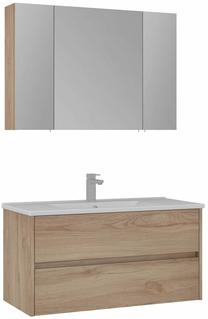 Vannas istabas mēbeļu komplekts Kalune Design Side, ozola krās., 45 cm x 100 cm x 52 cm