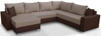 Kampinė sofa Platan Gustaw 05, ruda sp., 315 x 135 cm x 87 cm