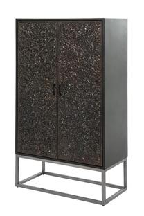 Komoda Miloo Aurora 2 ML15232, ruda sp./juoda sp., 160 cm x 90 cm x 45 cm