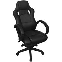 Darba krēsls VLX Executive 242895, 70 x 61 x 106 - 114 cm, melna krās.