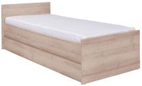 Lova viengulė Cama Meble Coco C8, 90 x 200 cm, ąžuolo sp., be čiužinio, su grotelėmis