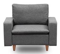 Krėslas Hanah Home Lungo 859FTN1751, tamsiai pilka sp., 79 cm x 105 cm x 78 cm