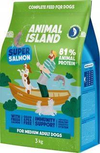 Sausas šunų maistas Animal Island, lašiša, 3 kg