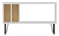 ТВ стол Kalune Design Arven, дубовый цв./белый цв., 90 см x 25 см x 53 см