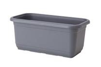 Gėlių vazonas Form Plastic Venus Eco 5160-014, plastikinis, 30 cm x 16 cm, Ø 30 cm, pilka sp.