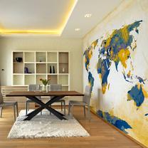 Fototapete Artgeist Map Of The World - Sun And Sky XLFTNT1515, 193 cm x 193 cm