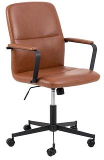 Darba krēsls Flora Swivel Armchair, 60 x 57 x 90 cm, brūna krās.
