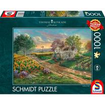Dėlionė Schmidt Thomas Kinkade Studios Sunflower Fields, 49.3 cm x 69.3 cm, 1000 vnt., įvairių spalvų