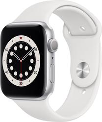 Viedais pulkstenis Apple Watch Series 6 GPS 44mm, balts krās.