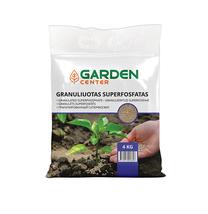Trąšos daržovėms, augalų prigijimui, augalų augimui Garden Center Superphosphate, granuliuotos, 4 kg