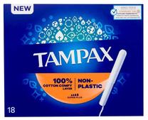 Higieniniai tamponai Tampax Non-Plastic Super Plus, Super Plus, 18 vnt.