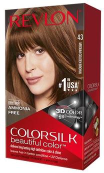Matu krāsa Revlon Colorsilk Beautiful Color, medium gold brown krās., Medium Gold Brown 43, 59.1 ml