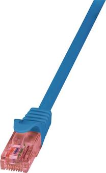 Сетевой кабель Logilink CQ2016U Cat 6, U/UTP RJ-45, RJ-45, 0.25 м, синий цв.