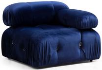 Krėslas Hanah Home Bubble 1R Velvet, mėlyna sp., 95 cm x 95 cm x 75 cm