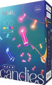 Lempučių girlianda Twinkly Candies, 1 m, įvairių spalvų, 100 LED