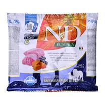 Kuiv koeratoit Farmina N&D Pumpkin Adult Medium/Max, lambaliha, 0.1 kg