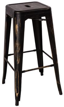 Baro kėdė, juoda, 31 cm x 31 cm x 76 cm