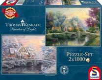 Dėlionė 2in1 Schmidt Thomas Kinkade Lamplight 105811, 49.3 cm x 69.3 cm, 2000 vnt., įvairių spalvų
