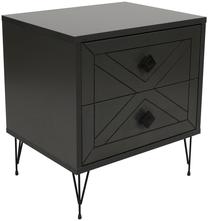 Naktinis staliukas Kalune Design Luna 854KLN3310, antracito sp., 55 cm x 50 cm x 40 cm