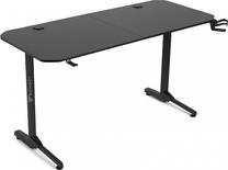 Arvutimängulaud SENSE7 Nomad Basic, 140 cm x 60 cm, 75 cm, must v.