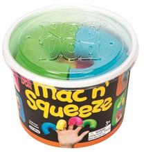 Сенсорная сжимаемая игрушка NeeDoh Mac N Squeeze, многоцветный, 4 шт.