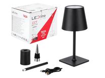 Galda stāvlampas LED Line Lite Taza, LED, 3.5W, melna krās./melna krās.