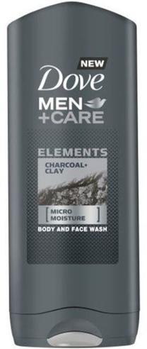 Kūno prausimosi želė vyrams Dove Men Char & Clay, 400 ml