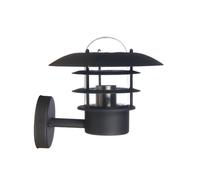 Õue seinavalgusti Domoletti DH01.210D, 60W, E27, IP44, must v., 24 cm x 23.5 cm