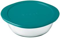 Kepimo forma su dangčiu Pyrex Cook & Store, skaidri sp./žalia sp., 20 cm x 20 cm, 1 l