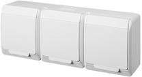 Kištukinis lizdas trivietis Elektro-Plast Hermes 0326-02