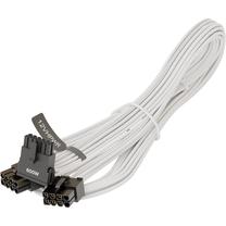 Kabelis Seasonic 12VHPWR, 2 x 8-pin PCIe, 0.75 m, balta sp.