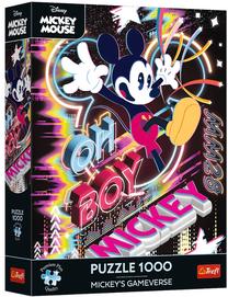 Puzle Trefl Mickey Mouse's Virtual World, 68 cm x 48 cm, 1000 gab.