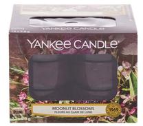 Žvakė, arbatinė Yankee Candle Moonlit Blossoms, 4 - 6 h, 117.6 g, 12 vnt., violetinė sp.
