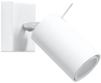 Šviestuvas sieninis Sollux Ring 1 SL.0087, GU10, 1 x 40 W, balta sp. / balta sp.