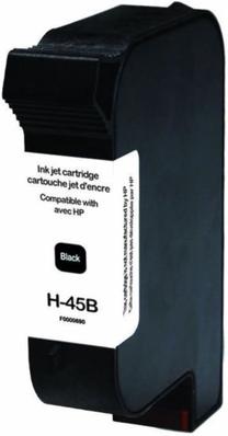 Rašalinio spausdintuvo kasetė Uprint H-45B-UP, juoda sp.