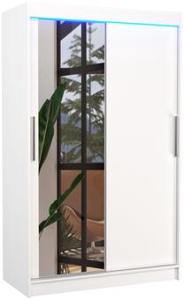 Шкаф ADRK Bario LED, белый цв., 58 см x 120 см x 200 см, с зеркалом