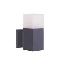 Õue seinavalgusti Su-Ma Cube, 20W, E27, IP44, tumehall v., 8 cm x 20.8 cm