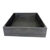 Peenrakast Black, 80 cm x 80 cm x 27 cm