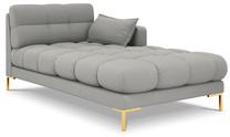 Sofa Micadoni Home Mamaia Chaise Longue, šviesiai pilka sp., dešininė, 185 x 102 cm x 75 cm