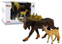 Figūrėlių rinkinys Lean Toys The Worl Of Animals Elk And Deer, 2 vnt., ruda sp.