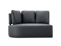 Kampinė lauko sofa Calme Jardin Barts CAL_2SOR_102_F1_BARTS2, tamsiai pilka sp., dešininė, 102 cm x 142 cm x 85 cm
